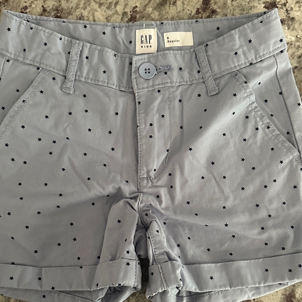 GAP kids Star-Patterned light blue Shorts